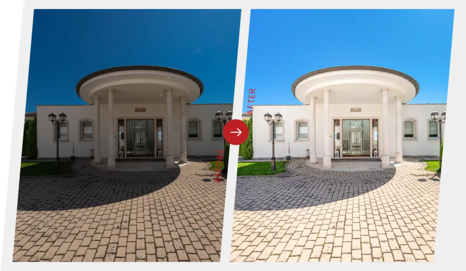 Real estate photo editing