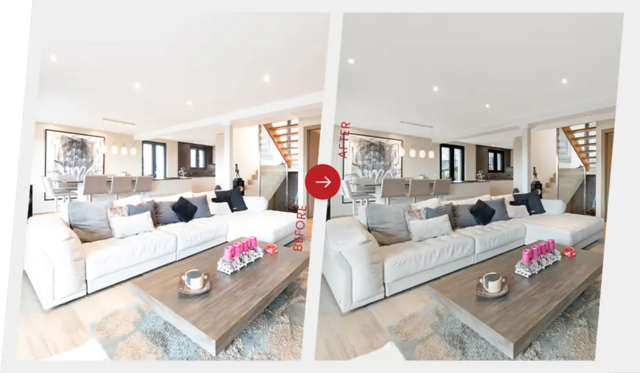 Real estate photo editing