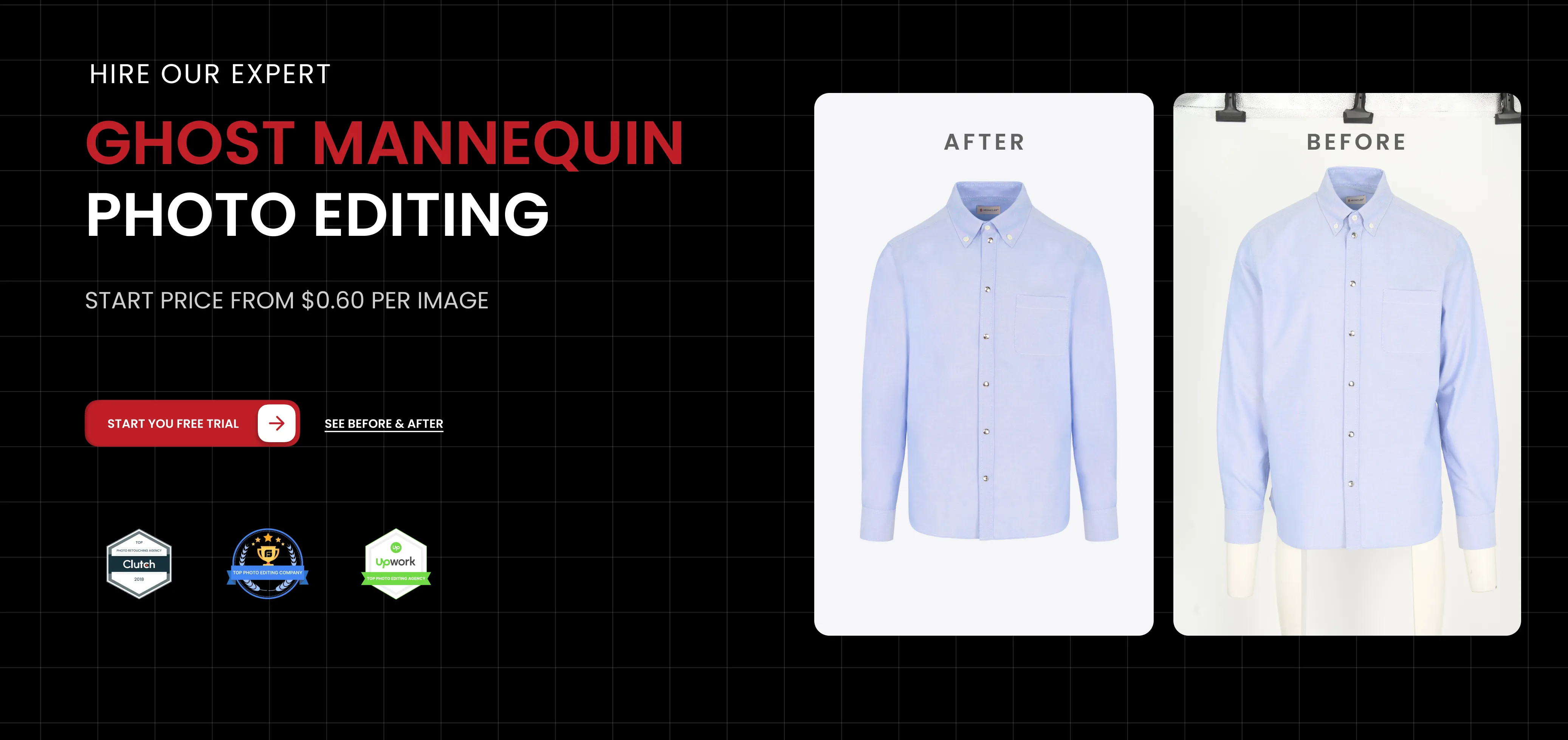 Ghost Mannequin Photo Editing Services