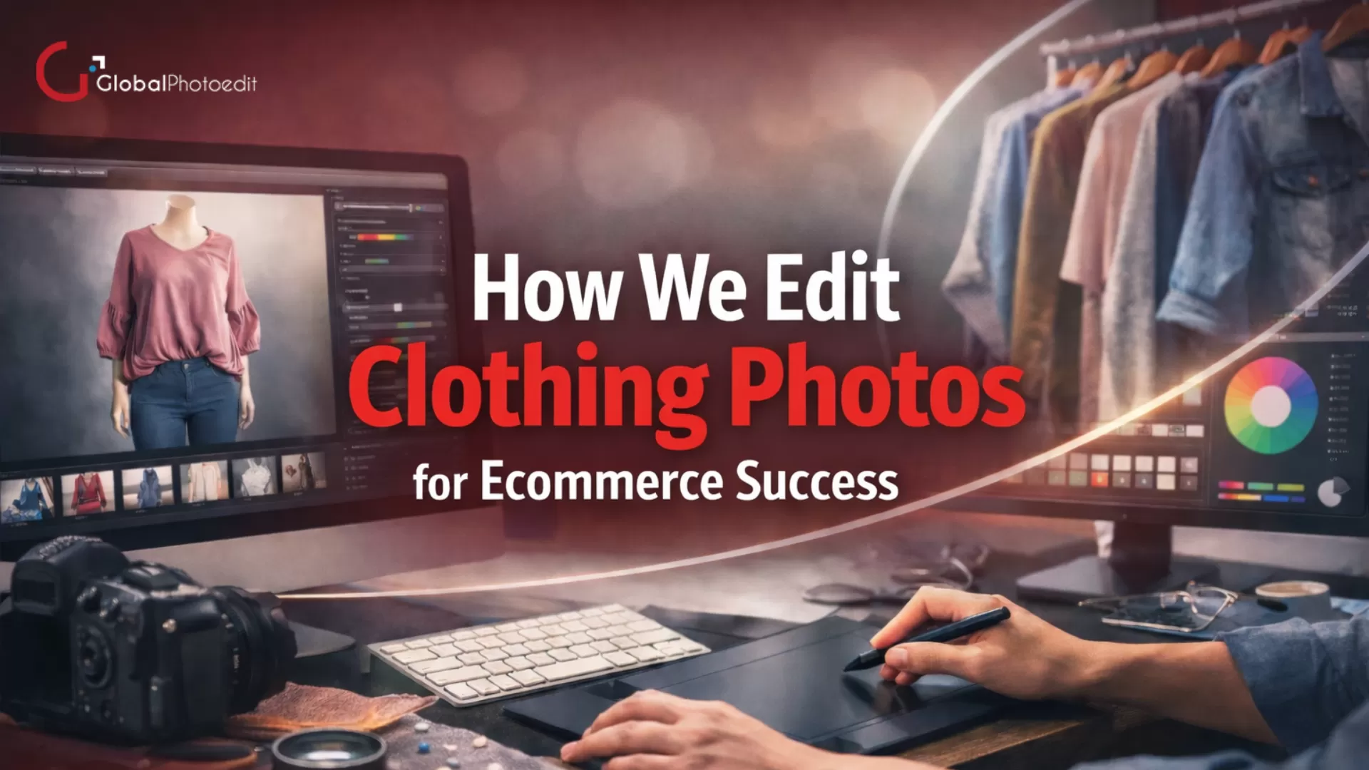 Behind the scenes clothing photo editing process for ecommerce success