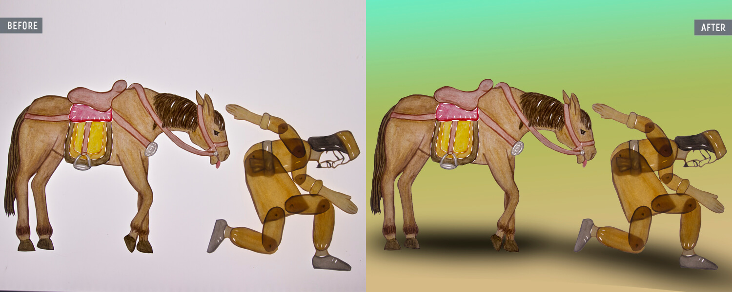 art and crafts photo retouching
